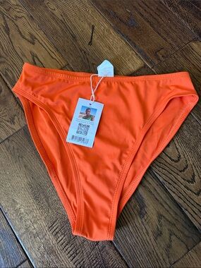 NWT LIBERTY & JUSTICE Bright Orange Bikini Bottom Size M